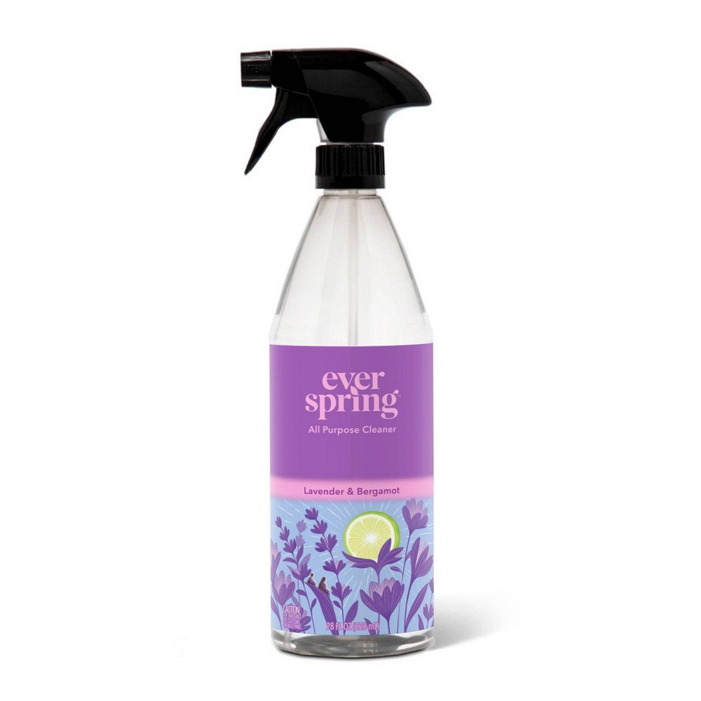 GUEST_0959d158-2600-4732-84c2-f360ed75bc8b Lavender & Bergamot All Purpose Cleaner - 28 fl oz - Everspring™: Spray Bottle, Liquid Formula, Multi-Surface Use - Image 1