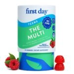 First Day Teens' Daily Multivitamin Gummies for Ages 13-17 with Folate, Vitamin A, C, D3, K2, B1, B9, and B12 - 50ct