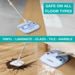 True & Tidy True Clean Spin Self Cleaning Mop & Bucket System: Stainless Steel, Aluminum, Microfiber Materials - Image 5