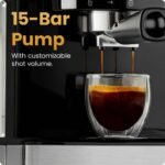Chefman CraftBrew Espresso Machine Stainless Steel - Image 3