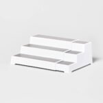 Shelf Expandable 3 Tier - Brightroom™: Freestanding Spice Rack Organizer, White Kitchen Storage for Pantry & Cabinet