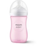 Philips Avent Natural Baby Bottle with Natural Response Nipple - Pink Panda Design - 9oz/3ct - Image 4
