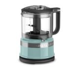 KitchenAid 3.5-Cup Food Chopper - Aqua Sky: Small Food Processor, 2 Speeds, Stainless Steel Blades, Dishwasher-Safe Parts