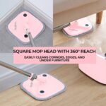 True & Tidy True Clean Spin Mop and Bucket System: Microfiber Cleaning Tools for Household Floor Maintenance - Image 3