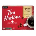 Tim Hortons Original Blend Medium Roast Coffee Pods - 24ct: Compatible With Keurig K-Cup, Arabica Beans