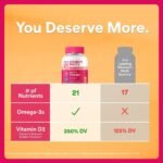 SmartyPants Women's Plus Multivitamin & Omegas Gummies with Vitamins C, D3, B12 & Zinc - Image 2