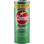 Comet with Bleach Disinfectant Cleanser Scratch Free - 21oz: Pine Scent, For Shower, Toilet, Countertops, Cooktops
