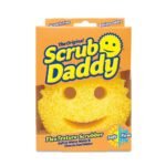 Scrub Daddy FlexTexture Scrubber: Lemon Yellow Multi-Surface Cleaning Tool with Foam Structure for Home Use