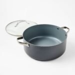 8qt Nonstick Ceramic Coated Aluminum Wide Stock Pot - Figmint™ - Image 3