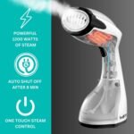 True & Tidy HS-26 Power Steam Press Handheld Garment Steamer: 1200W, 260ml Tank, Vertical Steam, Comfort-Grip, Black - Image 4