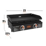 Blackstone OTG 22" Tabletop Griddle Plate with Built-In Hood, Black - Portable Grill for Camping, Tailgates, and On-the-Go Cooking - Image 5