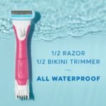 Schick Hydro Silk TrimStyle Women's Razor with Bikini Trimmer - 1 Razor Handle & 1 Refill: 5 Blades, Battery Powered - Image 4