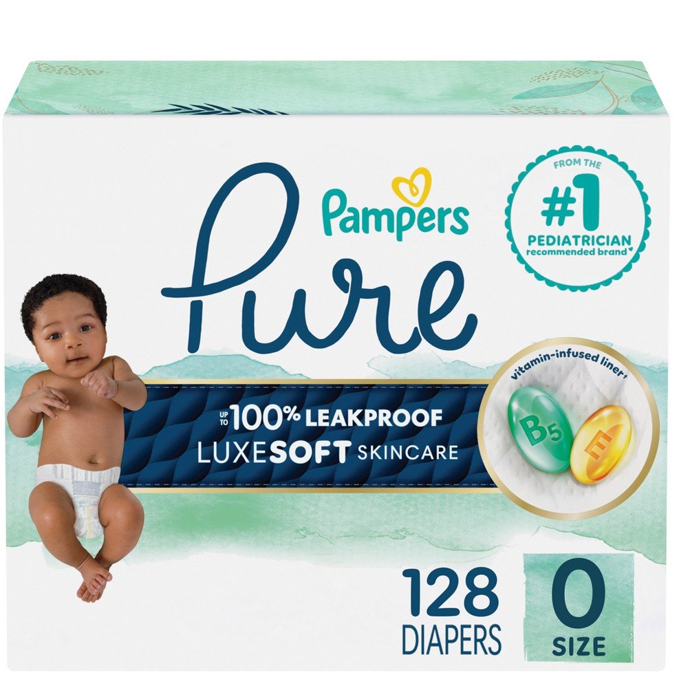 GUEST_2066503b-b872-48ef-9d44-01316506dafa Pampers Pure Protection Diapers - (Select Size and Count) - Image 1