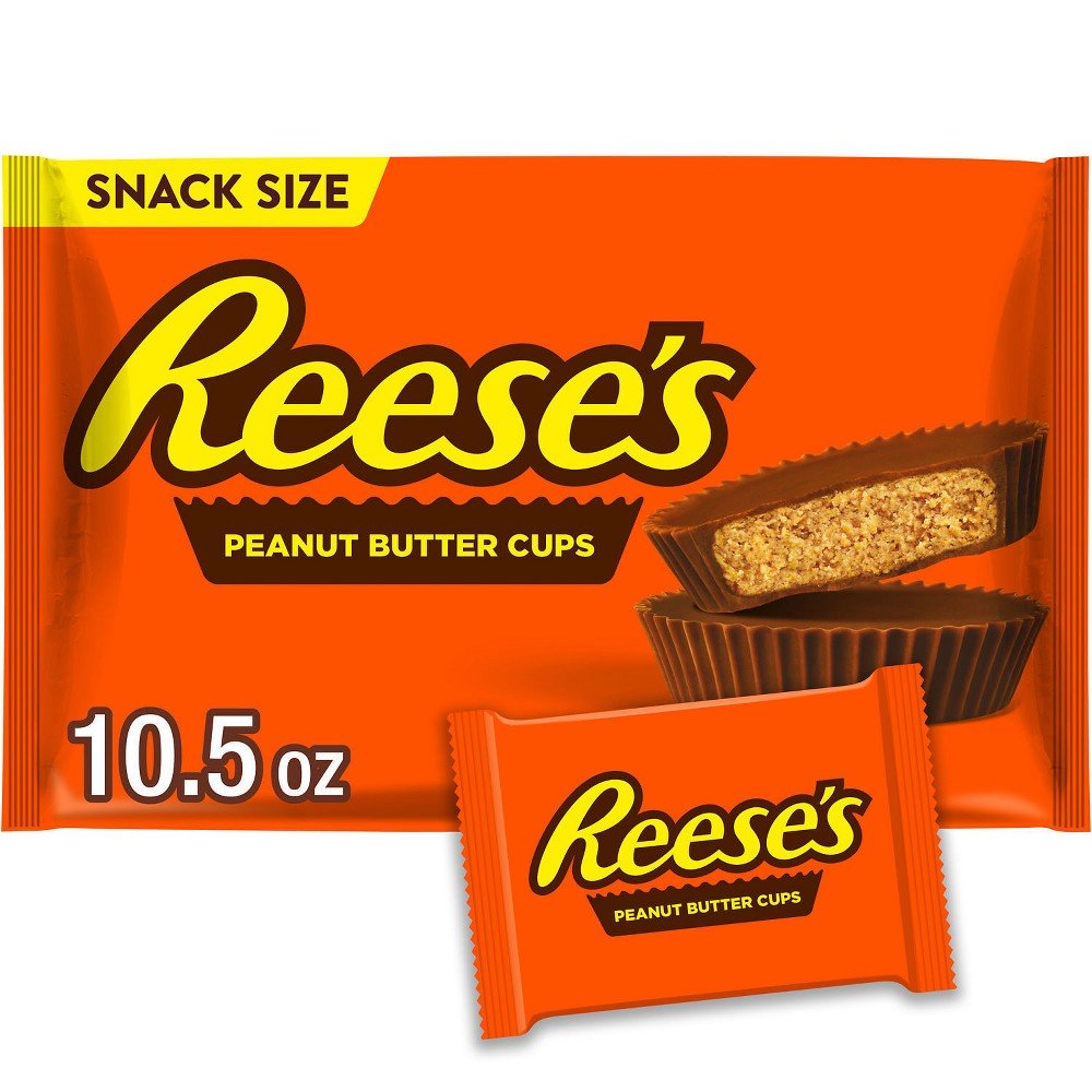 GUEST_22280565-b3cf-44b2-b034-c096725581fa Reese's Milk Chocolate Peanut Butter Cups Snack Size Candy - 10.5oz - Image 1