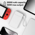 20000mAh Power Bank with Built in Loop Cable - heyday™ White - Image 4
