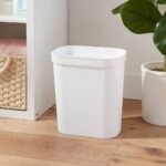 2.5gal Waste Basket White - Brightroom™: Compact Plastic Trash Can for Bathroom or Kitchen - Image 2