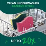 Scotch-Brite Delicate Clean Non-Scratch Scrub Sponges - 3ct: Multi-Surface, Reusable Cellulose Cleaning Tools - Image 6