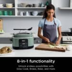 Ninja PossibleCooker PRO 8.5qt Multi-Cooker with 8-in-1 Slow Cooker, Dutch Oven, Sous Vide, Oven Safe Pot to 500°F Sage Green MC1001GN - Image 6