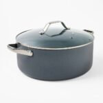 8qt Nonstick Ceramic Coated Aluminum Wide Stock Pot - Figmint™