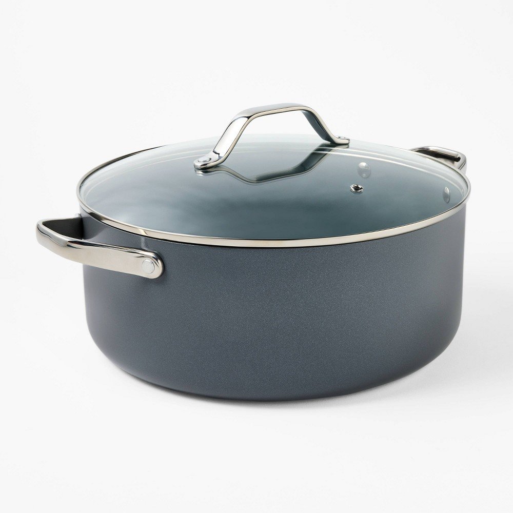 GUEST_2e318f03-3e28-4df6-b30f-9e449e0ce5ea 8qt Nonstick Ceramic Coated Aluminum Wide Stock Pot - Figmint™ - Image 1