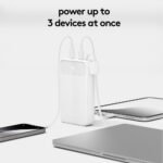 20000mAh Power Bank with Built in Loop Cable - heyday™ White - Image 2