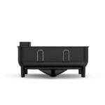 simplehuman Compact Kitchen Dish Drying Rack with Swivel Spout Stainless Steel - Image 3