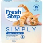 Fresh Step Simply Unscented Multi-Cat Clumping Cat Litter - Vet Recommended - 22lbs