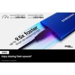 SAMSUNG Portable SSD T7 2TB USB 3.2 External Solid State Drive Gray (MU-PC2T0T) - Image 6
