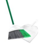 Libman Large Precision Angle Broom with Dustpan: Steel Handle, Grip Handle, Hanging Loop - Image 2