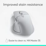 Logitech MX Master 4 Ergonomic Wireless Mouse Pale Gray 910-007559 - Image 3