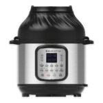 Instant Pot 8 qt 11-in-1 Air Fryer Duo Crisp + Electric Pressure Cooker: Stainless Steel, 1-Year Warranty, Saute, Sous Vide