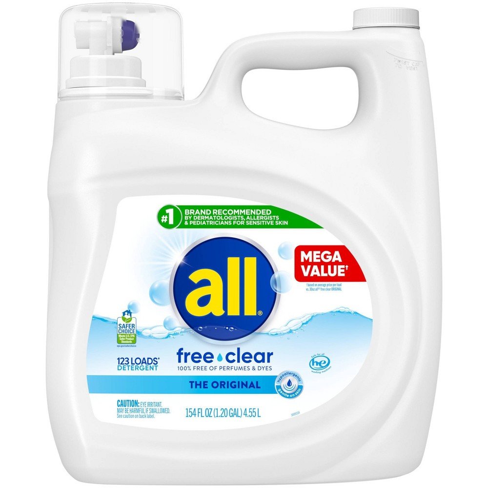 GUEST_3f9c9dd0-5e60-4c3d-a197-3e7adf52f9cc All Unscented Free Clear for Sensitive Skin HE Liquid Laundry Detergent - Image 1