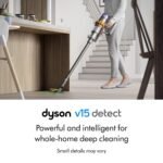 Dyson Detect Cordless Stick Vacuum V15 9.8" Cleaning Path Yellow/Silver - Image 2