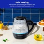 Chefman 1L Rapid-Boil Kettle with Automatic Shutoff - Black: Glass Electric Water Boiler & Warmer, 1500W Tea Heater - Image 5