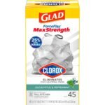 Glad ForceFlex MaxStrength Tall Kitchen Drawstring Trash Bags - Eucalyptus Mint - 13gal/45ct - Image 2