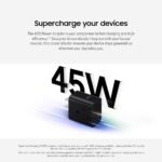 SAMSUNG 45W Wall Charger Power Adapter with Cable Included, Fast Charging for Galaxy Phones, Tablets and USB Type C Devices, EP-T4511XBEGUS, Black - Image 3