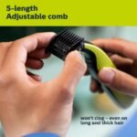 Philips Norelco OneBlade 360 Face Rechargeable Men's Electric Shaver and Trimmer - QP2724/70 - Image 6