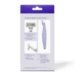 Flamingo Value Pack Non-Disposable Razor with Handle - Lilac - 5ct: Whole Body, All Hair Types, Manual, 5 Blades - Image 2