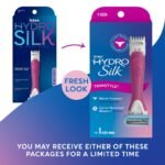 Schick Hydro Silk TrimStyle Women's Razor with Bikini Trimmer - 1 Razor Handle & 1 Refill: 5 Blades, Battery Powered - Image 3