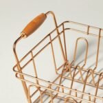 Metal Drying Rack Copper Finish - Hearth & Hand™ with Magnolia: Freestanding Iron & Wood, Countertop Kitchen Organizer - Image 3