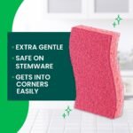 Scotch-Brite Delicate Clean Non-Scratch Scrub Sponges - 3ct: Multi-Surface, Reusable Cellulose Cleaning Tools - Image 4