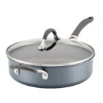 Circulon A1 Series with ScratchDefense Technology 5qt Nonstick Induction Saute Pan with Lid Graphite: Dishwasher-Safe, 11.5" Aluminum Fry Pan