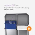 simplehuman Code H 200 Count, Genuine Custom Fit Liners, Drawstring Trash Bags in Dispenser Packs, 30-35 Liter / 8-9 Gallon, White - Image 3