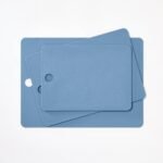 3pc Recycled Poly Essentials Cutting Board Set Blue - Figmint™: Dishwasher-Safe, Small to Large Sizes