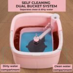 True & Tidy True Clean Spin Mop and Bucket System: Microfiber Cleaning Tools for Household Floor Maintenance - Image 2