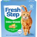 Fresh Step Odor Shield Multi-Cat Clumping Cat Litter - Gain Scented - 22lbs