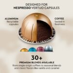 Nespresso Vertuo Pop+ Deluxe Coffee and Espresso Machine by De'Longhi - White and Gold - Image 4