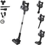 Farberware Cordless Pro Stick Vacuum Cleaner, Powerful Suction with 2 Speeds for Carpet and Hard Floors, Converts to Handheld Vacuum