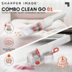 Sharper Image Combo Clean Go 01 Cordless Wet and Dry Handheld Vacuum White - Image 3