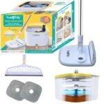 True & Tidy True Clean Spin Self Cleaning Mop & Bucket System: Stainless Steel, Aluminum, Microfiber Materials